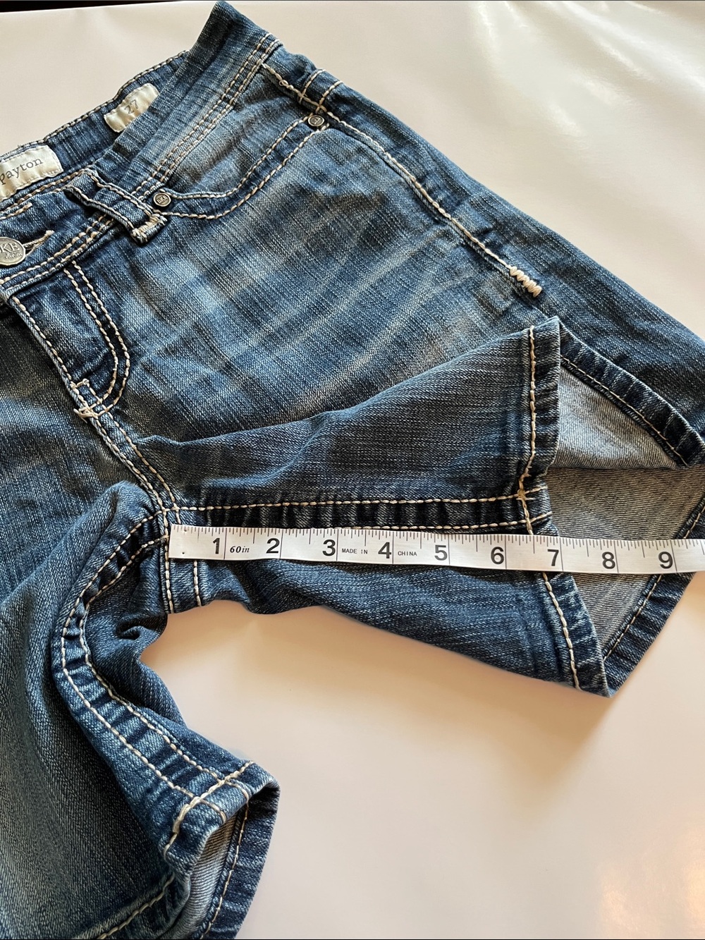 BKE Denim Payton Mid Rise Shorts Size 27 - Picture 7 of 16